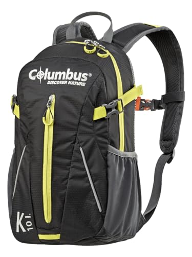 Columbus K 10 Black Rucksack, Schwarz/Gelb Neon, 45 x 24 x 36 cm von COLUMBUS
