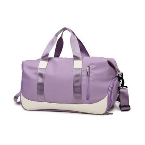 COLseller Damen Sporttasche Faltbare Weekender Reisetasche Weekender Sport Tasche für Reisen Gym Urlaub Übernachtung,Purple von COLseller