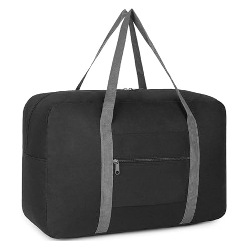 COLseller Große Reisetasche Handgepäck Sporttasche mit Nassfach Schuhfach Reisetasche Tasche für Flugzeug Weekender Schwimmtasche,Black von COLseller