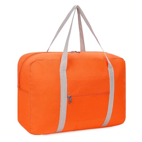 COLseller Große Reisetasche Handgepäck Sporttasche mit Nassfach Schuhfach Reisetasche Tasche für Flugzeug Weekender Schwimmtasche,Orange von COLseller