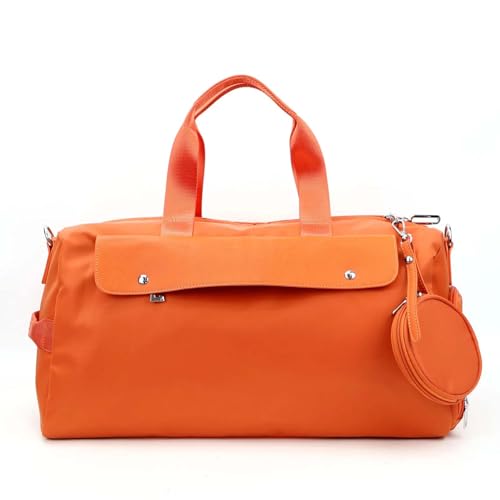 COLseller Handgepäck Tasche für Flugzeug Sporttasche mit Schuhfach Wasserabweisende Weekender Gym Travel Bag Handgepäck Tasche,Orange von COLseller