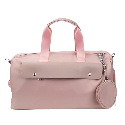 COLseller Handgepäck Tasche für Flugzeug Sporttasche mit Schuhfach Wasserabweisende Weekender Gym Travel Bag Handgepäck Tasche,Pink von COLseller