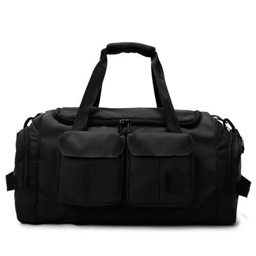COLseller Leichte Faltbare Reisetasche Gepäcktasche Große Übernachtungstasche Kliniktasche Geburt Fitnesstasche Krankenhaustasche,Black von COLseller