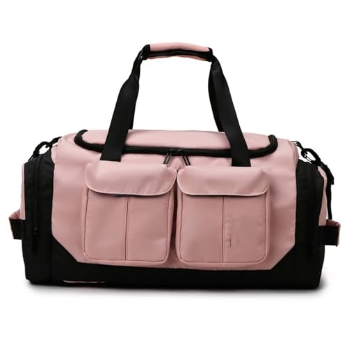 COLseller Leichte Faltbare Reisetasche Gepäcktasche Große Übernachtungstasche Kliniktasche Geburt Fitnesstasche Krankenhaustasche,Pink von COLseller