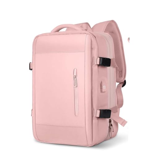 COLseller Reisetasche Damen Handgepäck Tasche Reisetasche Damen Travel Bag mit Kulturtasche Schuhfach für Flugzeug Reisen,Pink von COLseller