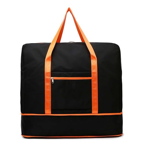 COLseller Reisetasche Damen Sport Duffel Bag Damen Reisetaschen mit Schuhfach für Kurze Reisen, Airline, Krankenhaus, Strand,Black von COLseller