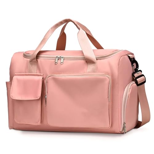 COLseller Reisetasche Damen Sporttasche, Damen Weekender Bag Fitnesstasche Trainingstasche Frauen für Reise Gym,Pink von COLseller