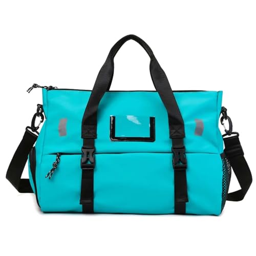 COLseller Reisetasche Damen Sporttasche Handgepäck Tasche Weekender Bag Travel Bag mit Kulturtasche Schuhfach für Flugzeug Reisen,Blue von COLseller