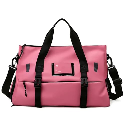 COLseller Reisetasche Damen Sporttasche Handgepäck Tasche Weekender Bag Travel Bag mit Kulturtasche Schuhfach für Flugzeug Reisen,Pink von COLseller