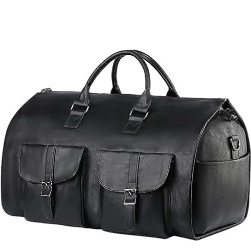 COLseller Reisetasche Damen Sporttasche Handgepäck mit Schuhfach und Nassfach Travel Bag mit Kulturtasche Schuhfach für Flugzeug Reisen,Black von COLseller