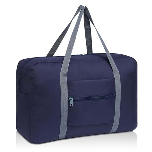 COLseller Reisetasche Damen Sporttasche Handgepäck mit Schuhfach und Nassfach Travel Bag mit Kulturtasche Schuhfach für Flugzeug Reisen,Blue von COLseller