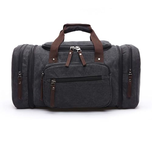 COLseller Reisetasche Damen Sporttasche Weekender Bag mit Schuhfach und Nassfach Travel Bag mit Kulturtasche Schuhfach für Flugzeug Reisen,Black von COLseller