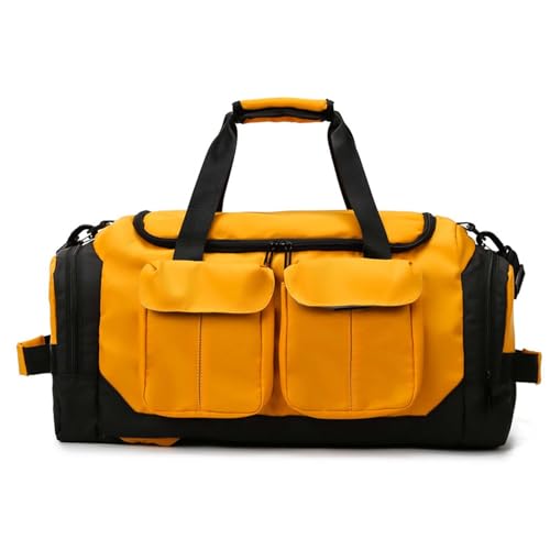 COLseller Reisetasche Damen Weekender Groß Handgepäck Tasche für Flugzeug Geeignet für Reisen wasserdichte Tragetasche, Camping,Yellow von COLseller