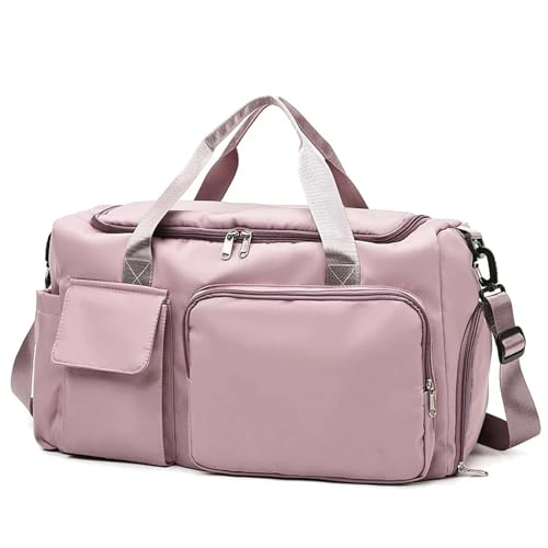 COLseller Reisetasche Damen Weekender Groß Handgepäck Tasche für Flugzeug Tragetasche Sporttasche mit Kulturtasche Tasche für Krankenhaus,Pink von COLseller