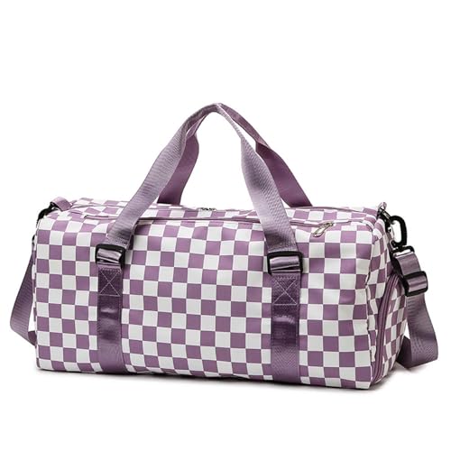 COLseller Reisetasche Foldybag Große Reisetasche mit Schuhfach & Nass-Tasche Handgepäck Tasche für Flugzeug,Purple von COLseller