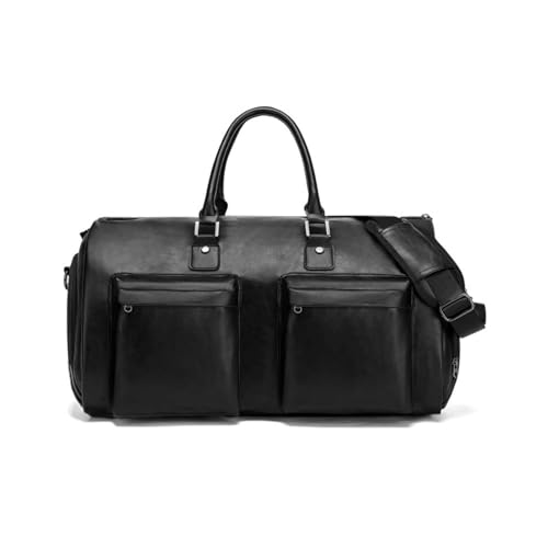 COLseller Reisetasche Foldybag Reisetasche mit Handschlaufe Carry on Garment Duffle Bag Große Reisetasche mit Schuhfach and Nass-Tasche,Black von COLseller