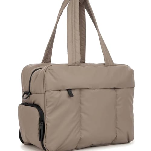 COLseller Sport Duffel Bag Damen Gepäck Serie Praktische Reisetasche Wasserabweisende Weekender Gym Travel Bag Handgepäck Tasche Trainingstasche für Damen Herren,Brown von COLseller