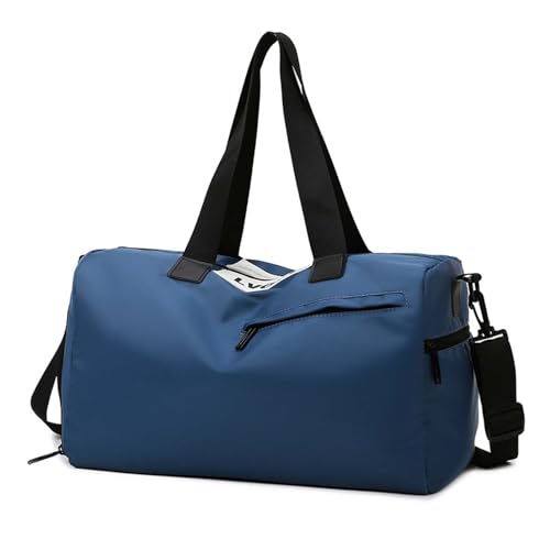 COLseller Sport Duffel Bag Damen Weekender Bag Schwimmtasche Wasserdicht Travel Bag mit Kulturtasche Schuhfach für Flugzeug Reisen,Blue von COLseller