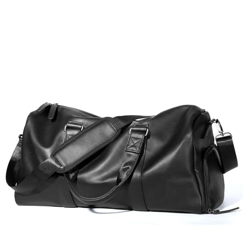 COLseller Sporttasche Reisetasche für Herren & Damen Weekender-Reisetasche mit Schuhfach für Reisen, Urlaub Übernachtung, Krankenhaus, Camping,Black von COLseller