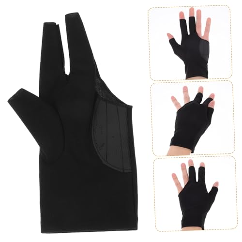 CONGARTENO Professionelle Billardhandschuhe Schutz aus Strapazierfähigem Polyamid Elastisch und Angenehm Unisex für Snooker Pool und Cue Sport Langlebig und Leicht zu Reinigen von CONGARTENO