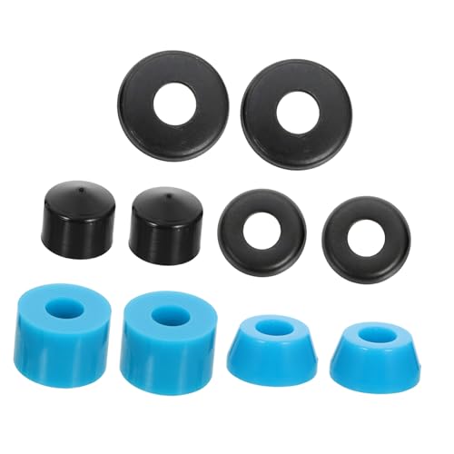 CONGARTENO Skateboard PU Shock Absorber mit Pivot Cups und Cup Washers Langlebige Dämpfung für Stabile Balance und Sanftes Fahren Einfach zu Montieren Farblich Abgestimmt in Blau von CONGARTENO