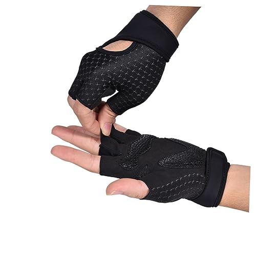 COOLHIYA 1 Paar rutschfeste Handschuhe Fitnesshandschuhe Sporthandschuhe Halbfingerhandschuhe von COOLHIYA