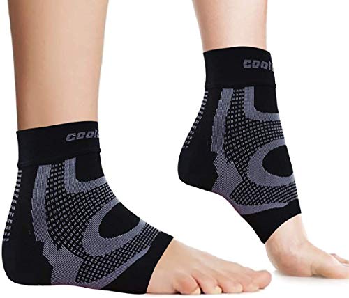 COOLOMG Knöchelbandage Sprunggelenk Bandage Fußbandagen Fußgelenkstütze Stabilisierung Fußgelenk M von COOLOMG
