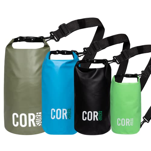 COR Surf schwimmende wasserdichte Drybag Sack mit Rollverschluss hält die Ausrüstung beim Kajak- und Bootfahren, Rafting, Schwimmen, Zelten, Wandern, Angeln und am Strand trocken von COR Surf