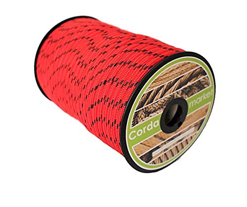 CORDAMARKET 8 mm drizseil, rot, 50mts von CORDAMARKET