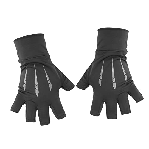 CORHAD 1 Paar Eisseide Angelhandschuhe Für Damen Und Herren Anti Rutsch Handschuhe Tragbare Angelhandschuhe Wanderhandschuhe Für Männer Atmungsaktive Fahrradhandschuhe UV von CORHAD