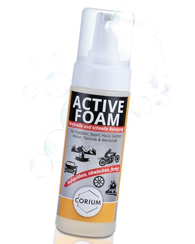 CORIUM Active Foam – für Kunststoffe, Leder, Gummi – Fahrzeugreinigung – frei von Treibgas – ideal für unterwegs – 150ml Pumpflasche von CORIUM