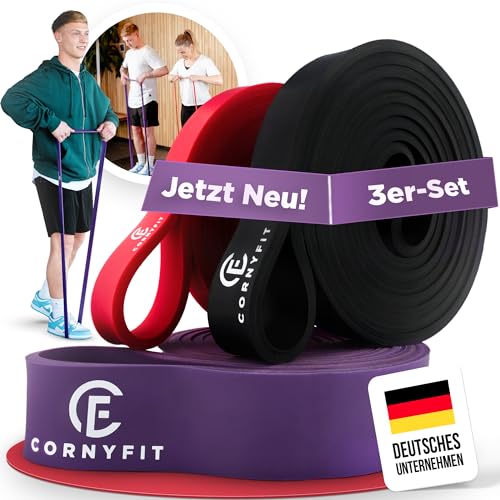 CORNYFIT Fitnessbänder 3er Set/terrabänder/Resistance Bands/Fitness/Home Workout von CORNYFIT