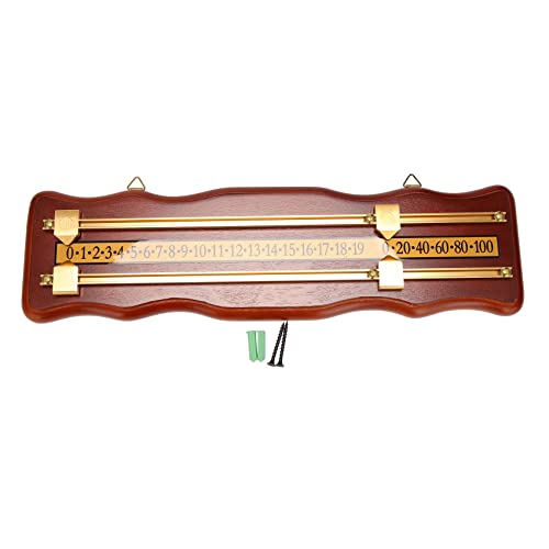 COSINE Scoreboard Scoreboard Snooker Scoreboard gebeiztes Holz Score Board Weinrot von COSINE