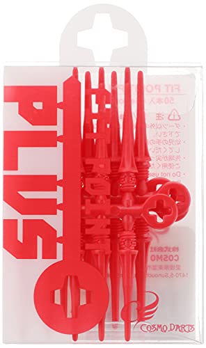 Cosmo Darts - Fit Point Plus - 50er Pack Rot von COSMO DARTS