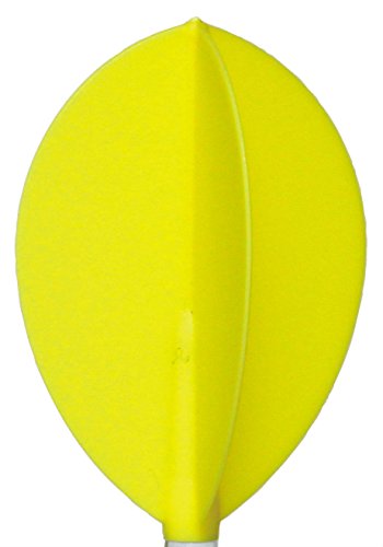 Plumas fit flight 6 unid. oval amarilla von Cosmo Darts