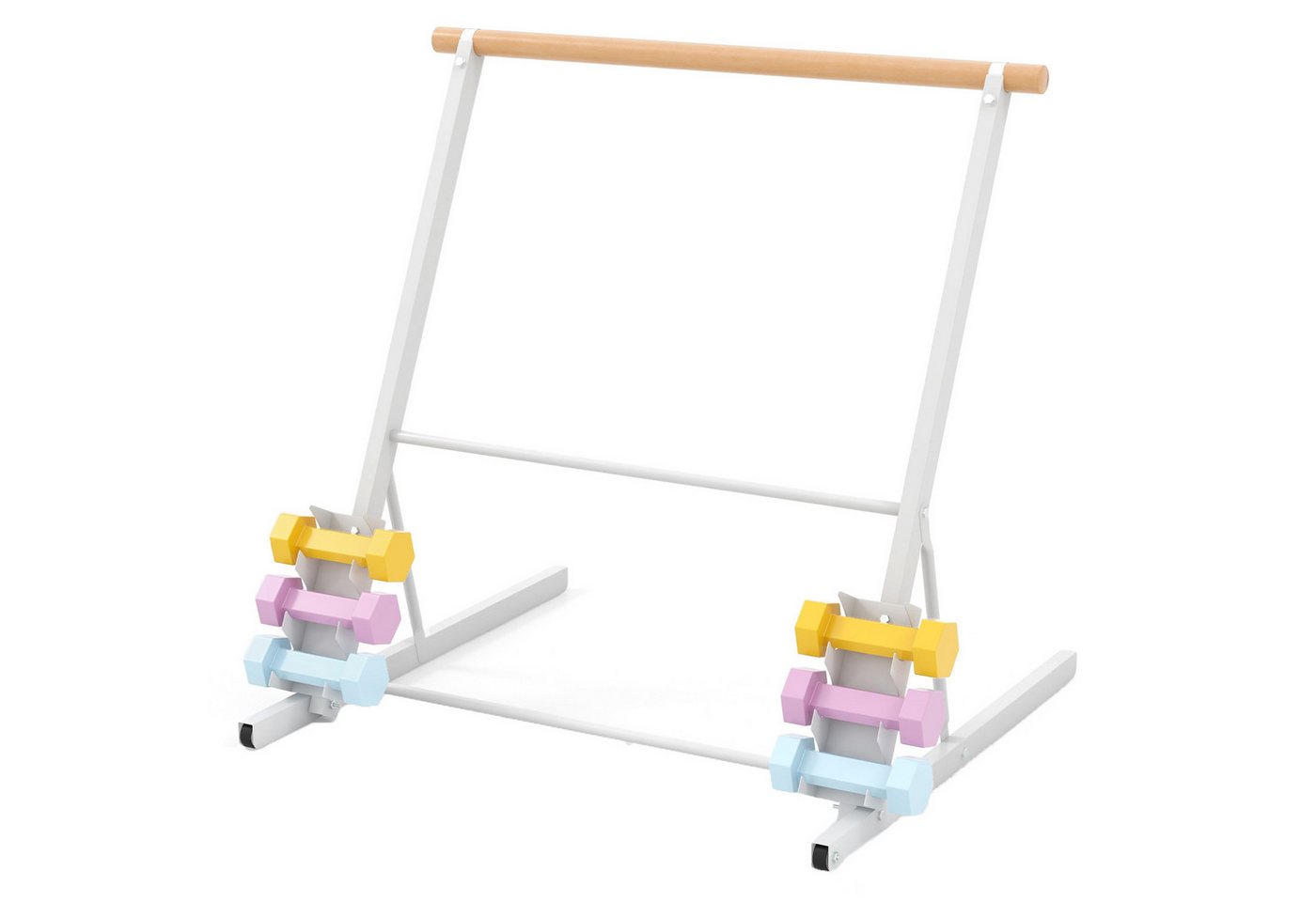 COSTWAY Balancetrainer, freistehend Ballettstangen mit Rollen von COSTWAY