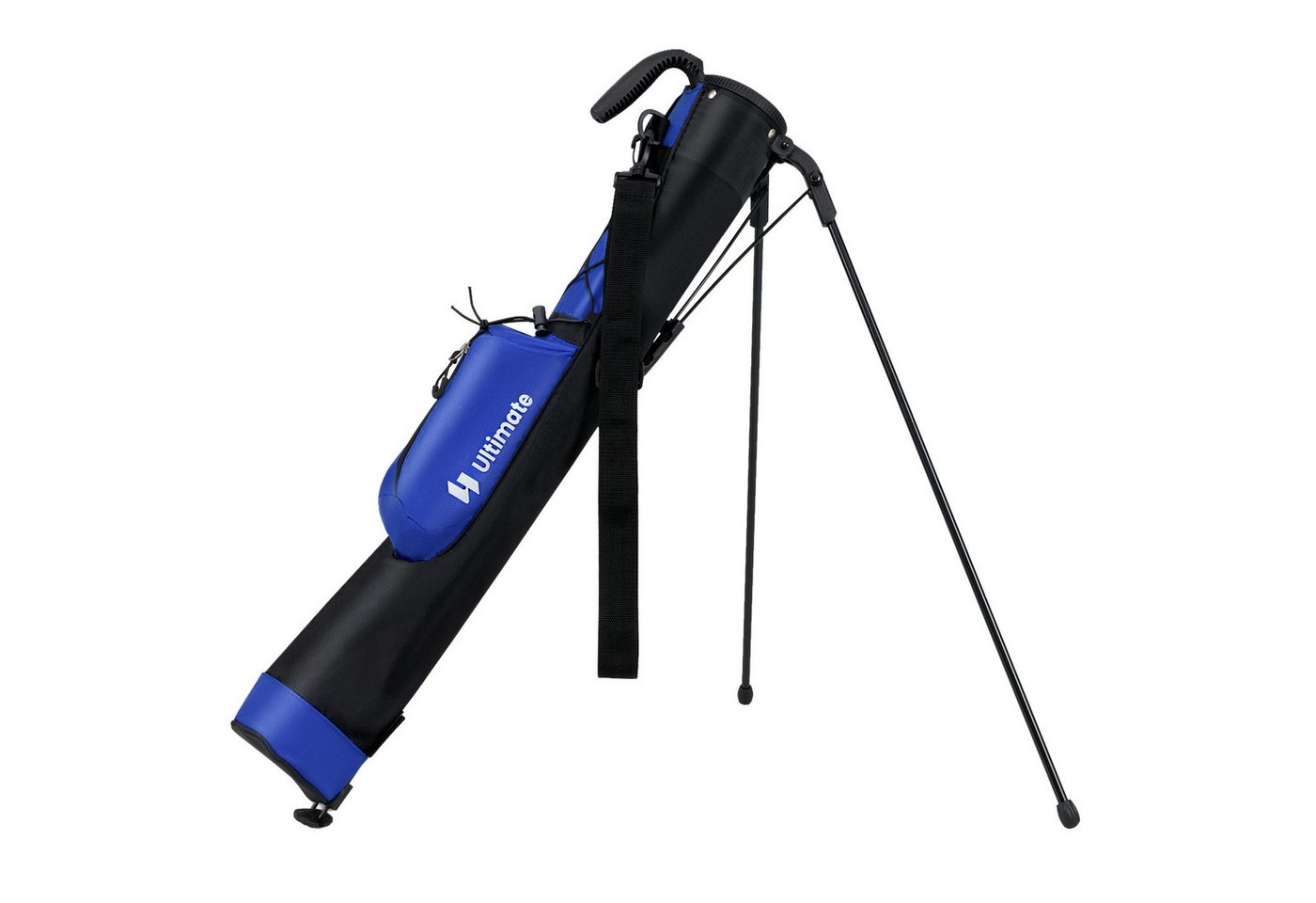 COSTWAY Golfballtasche, Golfbag mit 2 er Unterteilung, Regenhaube & Ständer von COSTWAY