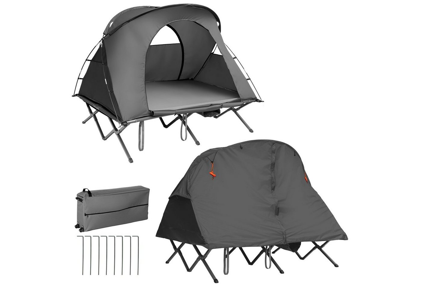 COSTWAY Kuppelzelt Campingzelt, Personen: 2, mit Tasche von COSTWAY