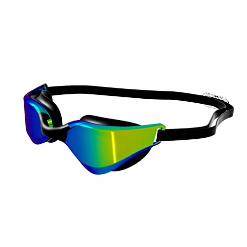 COTTONIX Schwimmbrille für Herren und Damen mit 3 Austauschbare Nasenstege Schwimmbrille Antibeschlag UV-Schutz Verstellbare Silikon-Kopfband Swimming Goggles von COTTONIX