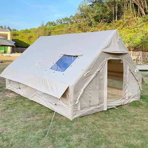 Aufblasbares Campingzelt mit Pumpe, einfach aufzubauende, luftwasserdichte 4-Jahreszeiten-Oxford-Zelte for den Außenbereich, Glamping-Zelte, aufblasbares Außenzelt, luxuriöses Kabinenzelt(Size:6-8) von COUCHO