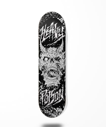 Heavy Poison Skateboard Skateboard Deck Skull Dämon Dark 8.125 von COUNTRY BASQUE INGURUASAKARI INDUSTRY