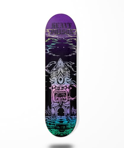Heavy Poison Skateboard Skateboard Deck Temple Black 7.75 von COUNTRY BASQUE INGURUASAKARI INDUSTRY