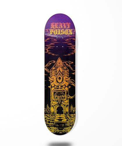 Heavy Poison Skateboard Skateboard Deck Temple Sunset 8.25 von COUNTRY BASQUE INGURUASAKARI INDUSTRY