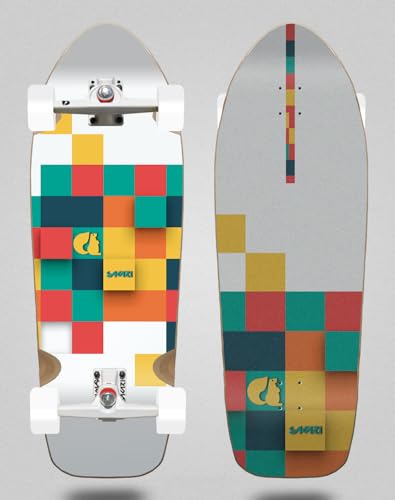 Sakari Surfskate komplett mit Surf-Skateboardrucks SGI - Pinax Neme 9,65 x 30,11 Ahorn von COUNTRY BASQUE INGURUASAKARI INDUSTRY