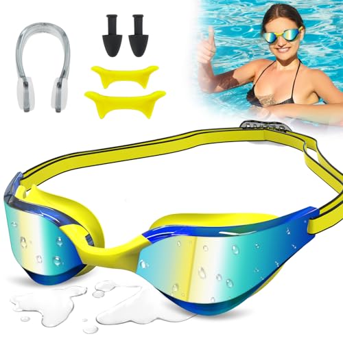 COZII Schwimmbrille, Schwimmbrille für Herren Damen, Taucherbrille Erwachsene Unisex, Anti-Beschlag, UV-Schutz, Wasserdicht Komfort Schwimmbrillen von COZII