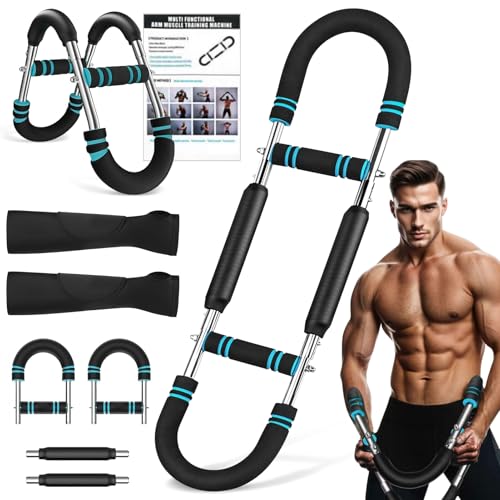 Twister Armtrainer, U-förmiger Twister Armtrainer, Brusttrainer für Männer Oberschenkel-Master-Trainer Körperstärke Fitnessgerät Adjustable Chest Exerciser for Men von CPKONUUIP