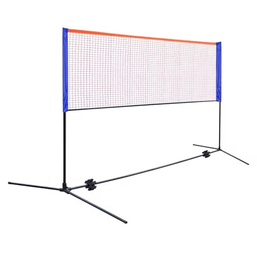 Badminton-Netzständer, 1,5 m hoher Badminton-Netzrahmen für Platz, Strand, Auffahrt, freistehendes, faltbares, tragbares Trainingsgerät für Ballspiele, Sport, einfache Einrichtung von CQLXZ