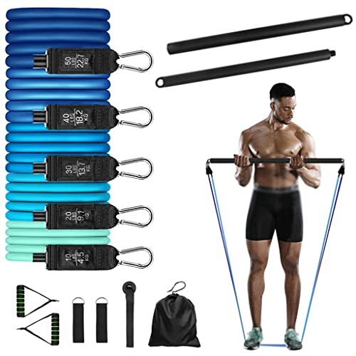Fitness-Widerstandsbänder, elastische Gummibänder, Übungsschlauchbänder, Pull-Up-Multifunktionstraining, Expander, Pilates von CQLXZ