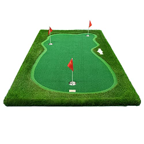 Golf-Putting-Matte, große Golf-Putting-Matte 3 m/4 m, Kunstrasen-Golfmatte für Garten/Büro/Wohnzimmer, Golf-Putting-Trainingsmatte (Farbe: Upgrade, Größe: 1,5 x 3 m) von CQLXZ