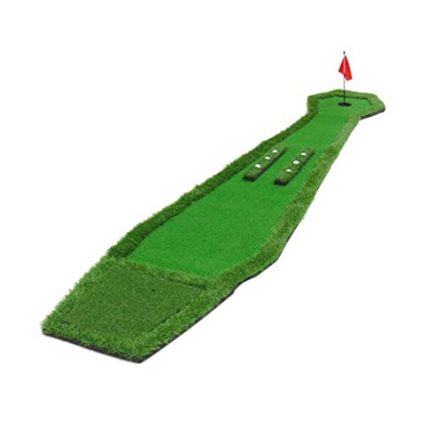 Golf-Trainingsmatte, Golf-Putting-Matte, Golf-Putting-Green für Zuhause, Büro, Innenbereich, Golf-Putting-Übungsmatten, Gras-Pad, Übungswerkzeug (Farbe: Grün, Größe: Mittel) von CQLXZ